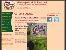 Tablet Screenshot of cajun2geaux.com